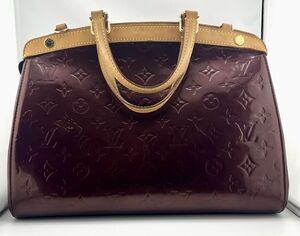 Louis Vuitton GM Vernis Amarante Patent Leather Tote Monogram Embossed